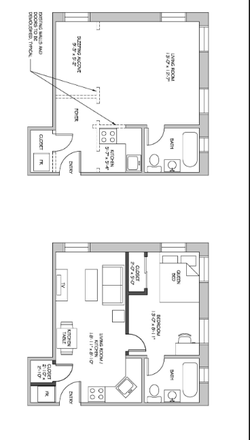 Floorplan - Hemenway St 1 Bed Fenway Apartments