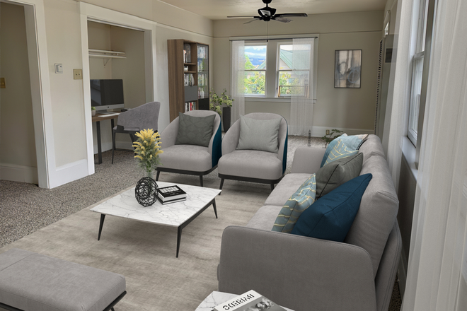 Extra large living room - Sunny Top Floor 4BR Apartment in Small Rent Controlled Building
