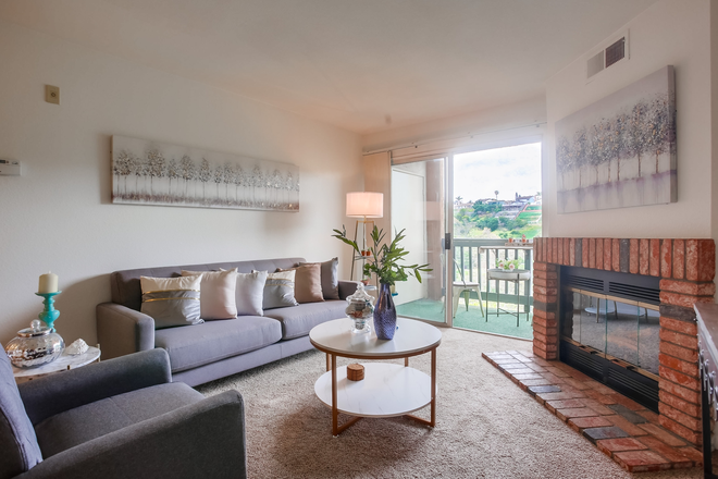 Living Room - Furnished Stylish Condo Perfect for Sharing! Close to UCSD and the Freeway