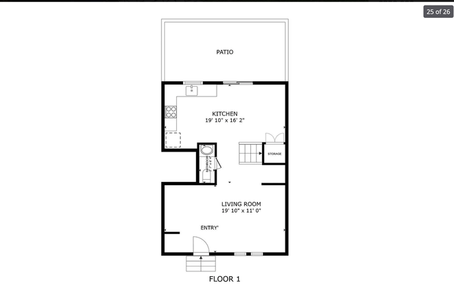 First floor - Jessup Townhouse