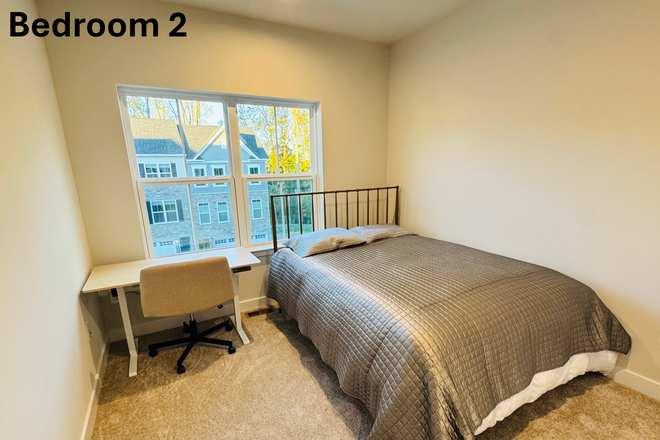Bedroom 2 - Looking for Roommates for fully furnished, brand new townhouse – North Laurel, MD (Howard County)