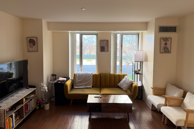 Living Room - One Western Ave Apartments