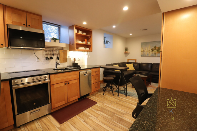 Kitchen - FULLY FURNISHED! Awesome 1bd/1ba Near Comm Ave - All Utilities Included, Off-Street Parking Avail. Apartments