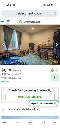 vacant bedroom - rowhome close to campus w/ private bedroom and bathroom!