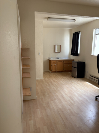 Living room/Bedroom - Furnished studio -Close to campus and downtown