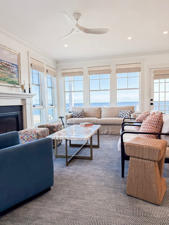 Living room with views - North Shore Luxury Ocean Home