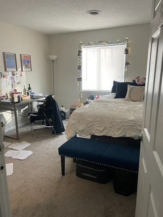 Bedroom A, large window, fully furnished - Bend Apartment Summer Sublease
