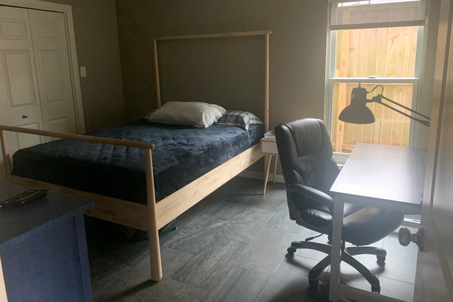 View as you enter bedroom - Room in Bellaire; 3mi from Rice campus; Utilities Included; Furnishings available