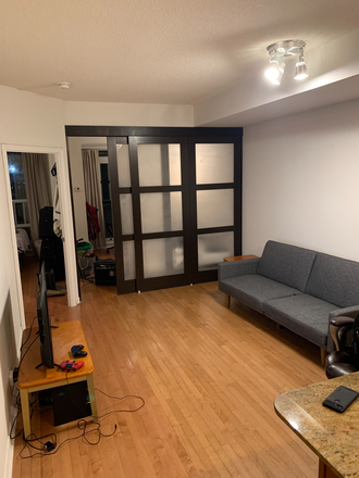 Common space - 1 Furnished Bedroom in a 3 room apartment with shared kitchen and bathroom in Condo