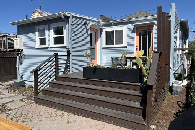 Patio Deck entry - $2100 1 bed & 1 bath Garden Patio Apartment, Newly renovated ~480 sqft, in prime Berkeley location