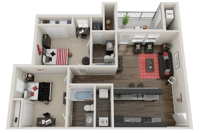 2B-2Ba - The Club at Chandler Crossing Apartments