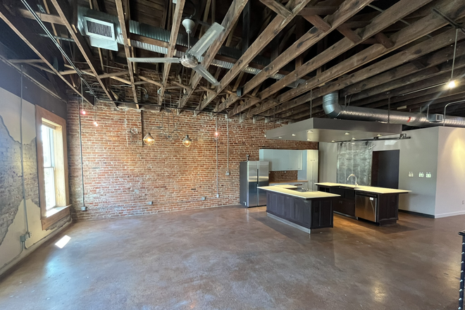 main living area - Industrial-Chic Downtown Loft Near Duke