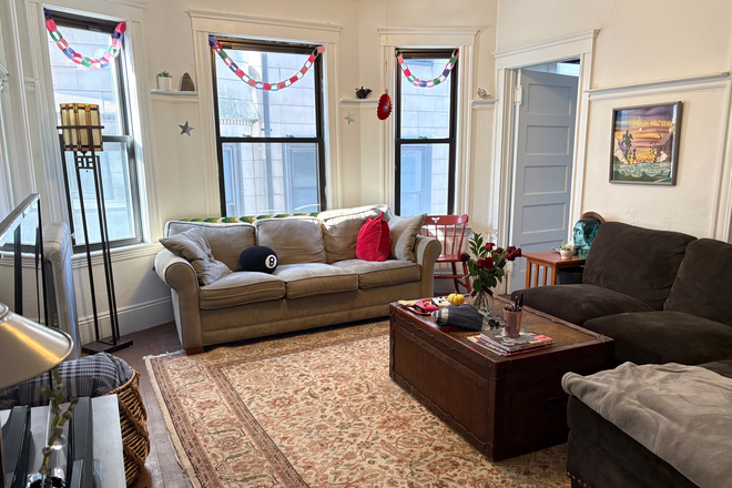 Living Room - SUMMER SUBLET: Quiet, Spacious Apartment in Brookline, 2 minute from C Line