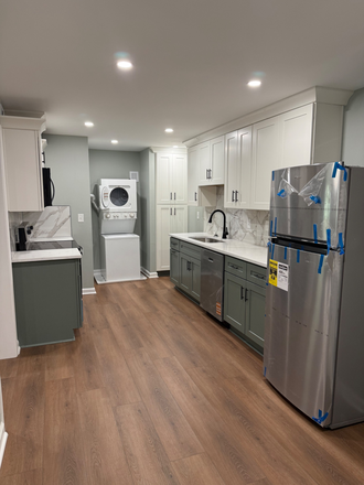 kitchen with laundry - Brand New Basement Studio Apartment in Tucker, All Utilities Included