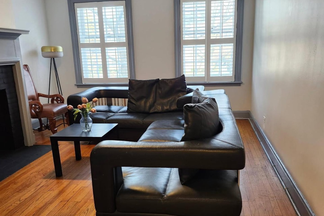Living room - Furnished 1BR apt-Palmer Square West-Princeton