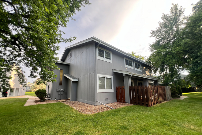 Front door and patio - Townhouse accross Colorado St from East Campus