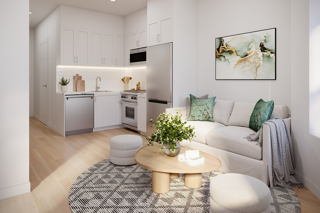 Kitchen/Living Area - BRAND NEW 2 Bedroom on Delle Ave!! Central AC & Broker Fee Paid! Apartments