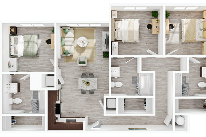 Floor Plan (3x3) - Varsity House Apartments