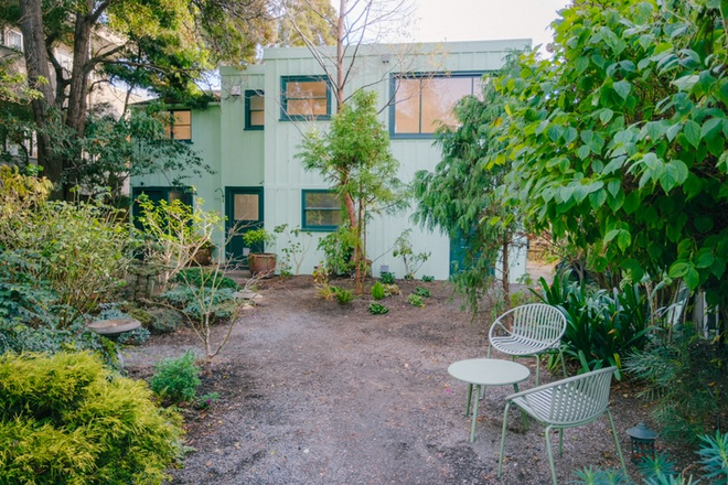 view from garden - Two Bed, One Bath Beautiful South Berkeley Apartment