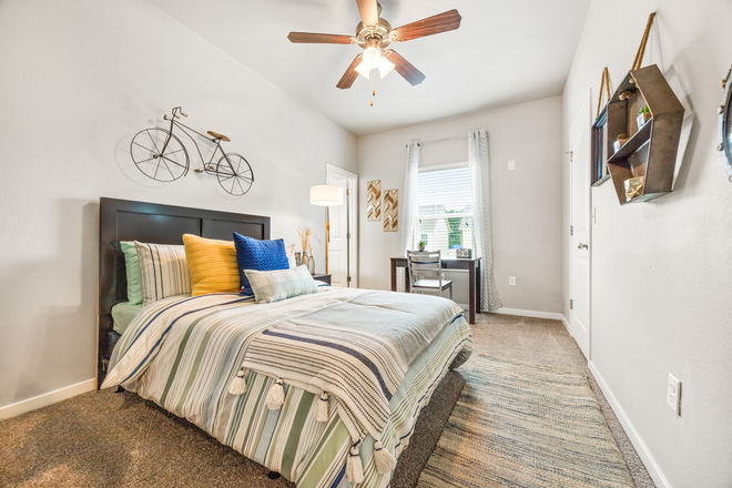 CCU Off-Campus Housing Bedroom Interior - College Town at Coastal Apartments