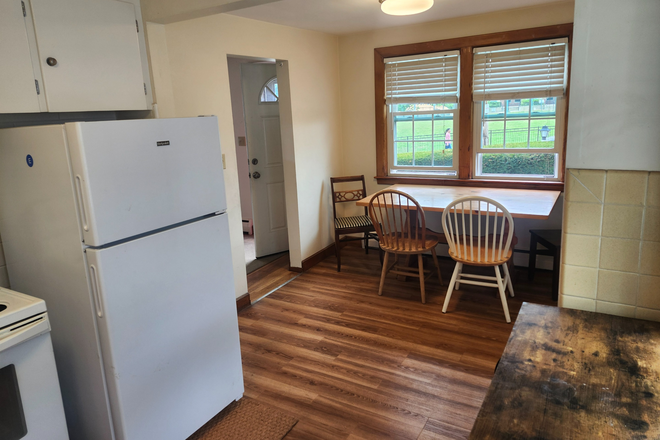 Kitchen - NO FEE. Location! This 4/5 bedroom home is 200 yards to campus. Washer and dryer,  not coin op. Rea