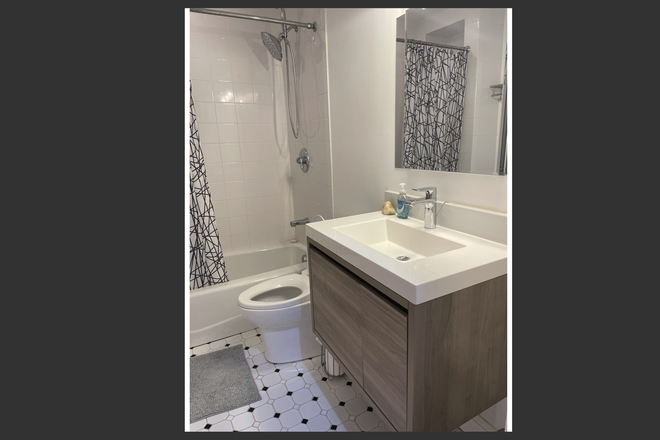 Newly renovated bathroom - SUMMER RENTAL: Large Room private home w/private bath/kitchen/laundry - separate entrance/park