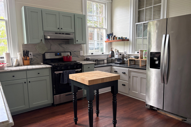 Kitchen butcherblock - Walk from Ashley Avenue Ambience!