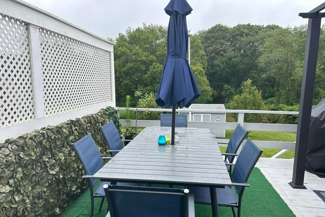 dining on deck - 4 Pepper Bush Trail Narragansett, RI 02874 House