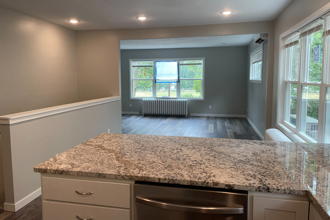 view from kitchen - Completely remodeled duplex - 5 bedroom and 4 bedroom unit avail. Close to campus Duplex