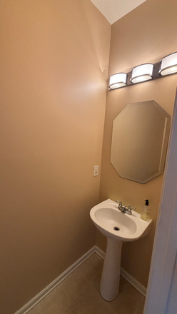 Downstairs half bathroom - Fully Furnished 3BR Home Near William & Mary | 10 or 12-Month Lease Options