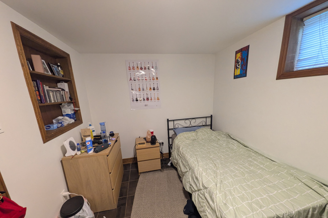 Bedroom with large closet - 2 Bedroom Basement with Laundry in Annex