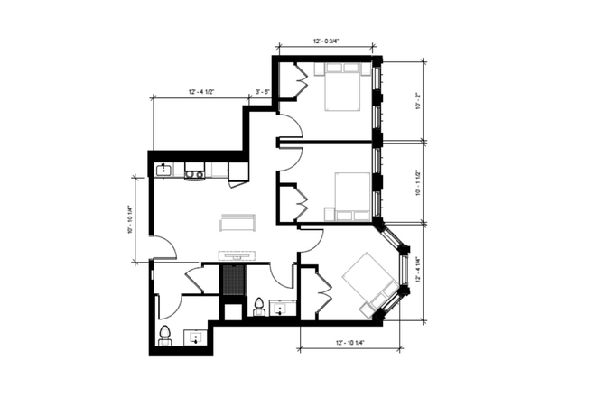 Floorplan - 100 Hemenway, renovated, close to campus