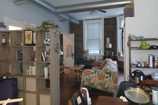 view from the kitchen-(very cloudy day) - Exposed Brick Apartment-(Grads Only)