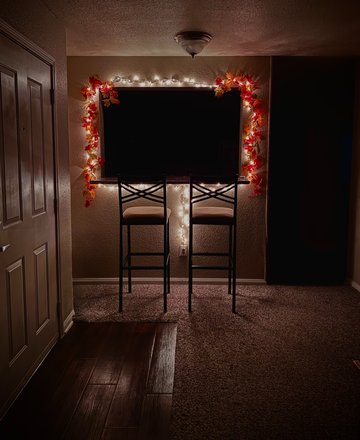 Living room with bar chairs - Sublease-Reveille Ranch