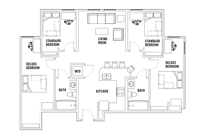 Floor plan - 8 1/2 Canal Apartments
