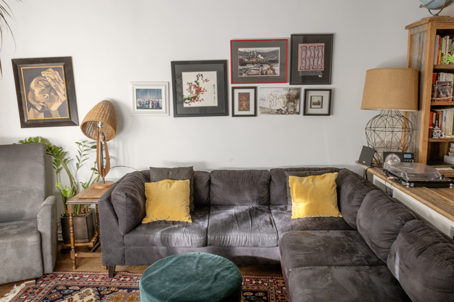 Living Room - Fully Furnished, Bright Home Near Parks, Schools & Transit with a Spacious Backyard