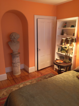 Bedroom view 1 - Furnished  Room in Renovated Brownstone - No Lease or Last - Longwood/Museum Area