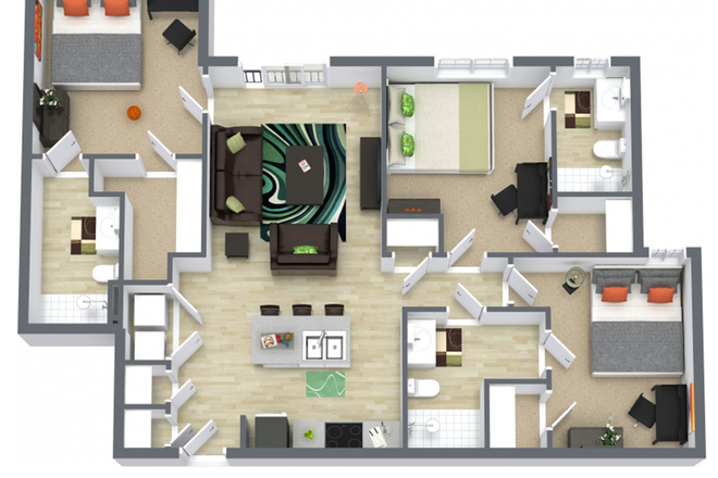 Floor plan - The Edge Apartments & Townhomes