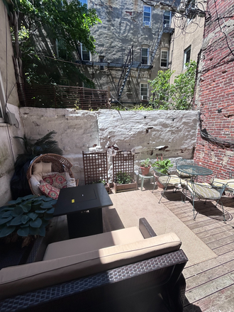Private backyard patio - Furnished North End 1BR | 3+ Month Stay or 12-Month Lease | Patio + W/D |