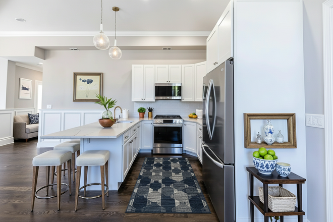 kitchen - Stunning sun filled renovated 3 bed with parking included - landlord pays the fee! Apartments