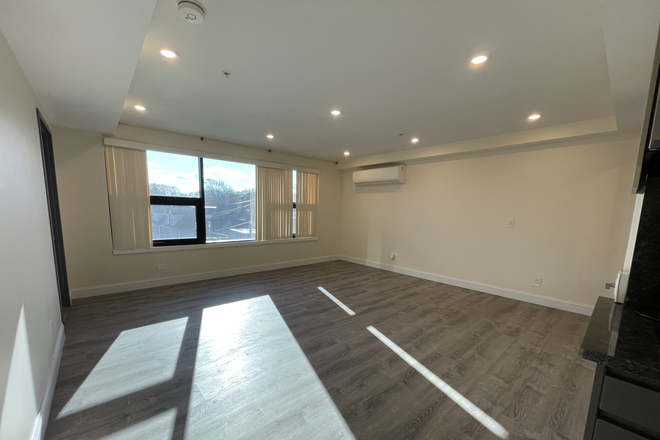 living/sleeping area - Modern and Sunny Allston studio with AC! - for 9/1