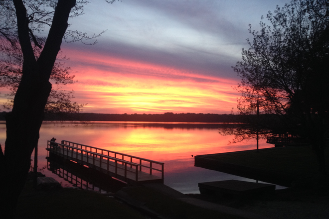 Sunset from the deck - 35 Tomahawk Trail South Wakefield, RI 02879 House