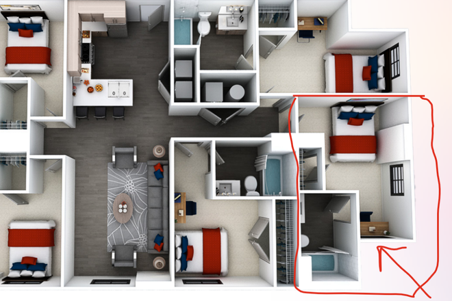 5 Bath / 5 Bed Girls, Fully Furnished (E3 XL) - Ion College Station Summer Sublease- walk to Zachary & TAMU! (Girls)