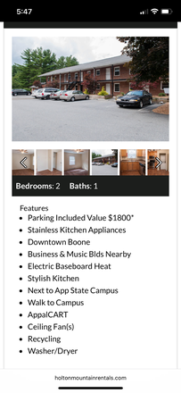Apartment Bulding with amenities list - Fairfield Apartments