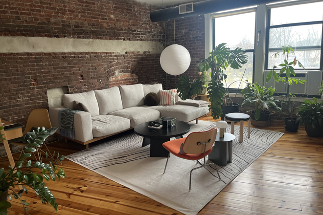 Living Area - *NO BROKER FEE* Loft-Style (High Ceilings) 2Bedroom Condo - TONS of Natural Light!