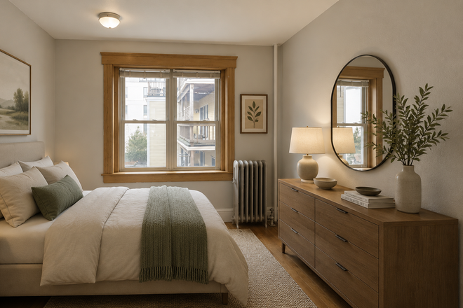 Bedroom - Central Square Charming 1 Bedroom Heat & Hot Water Included! Apartments