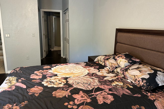 Bedroom entering private bathroom (Unfurnished) - Large bedroom with private bathroom and shower available. Walk to U.S.F Condo