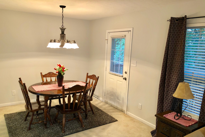 Carpet has been replaced with Wood Flooring. Dining Area - 🏡✨ HOUSE FOR RENT — Perfect for Liberty University Students! ✨