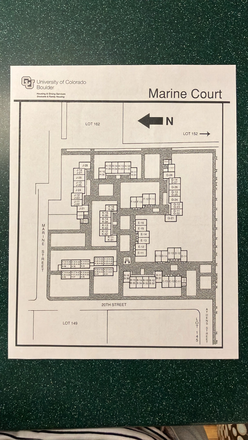 Marine Court Map - Private Room at Marine Court (On-Campus Graduate Housing)