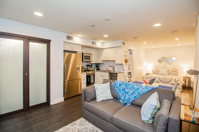 Couch to kitchen - HAN22102 Beacon Hill Oversized Renovated Studio MGH Apartments
